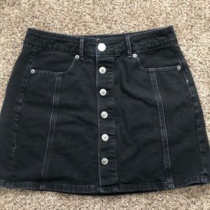 American Eagle Button Front Mini Skirt